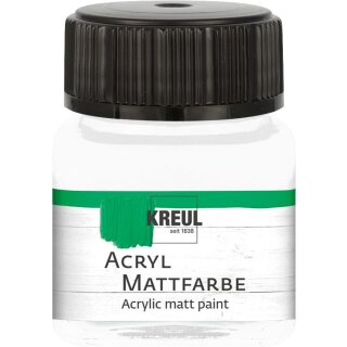 KREUL Acryl Mattfarbe Weiss 20 ml