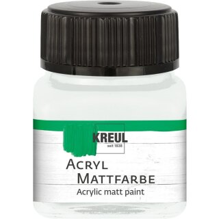 KREUL Acryl Mattfarbe Pastellweiss 20 ml