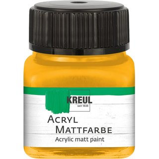 KREUL Acryl Mattfarbe Goldgelb 20 ml