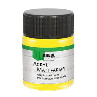 KREUL Acryl Mattfarbe Gelb 50 ml