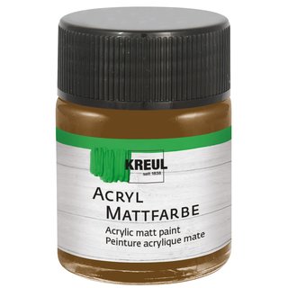 KREUL Acryl Mattfarbe Dunkelbraun 50 ml