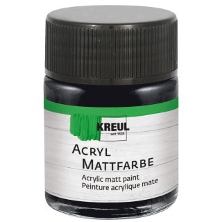 KREUL Acryl Mattfarbe Schwarz 50 ml