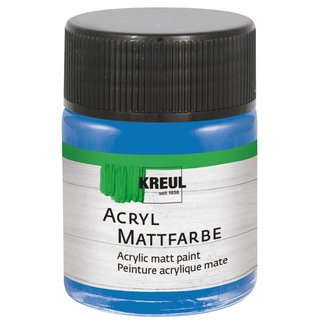 KREUL Acryl Mattfarbe Enzianblau 50 ml