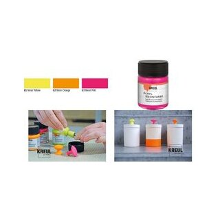 KREUL Acryl Neonfarbe Neonorange 50 ml