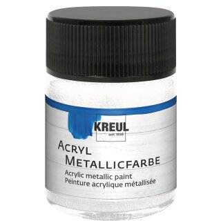 KREUL Acryl Metallicfarbe Perlmutt-Weiss 50 ml