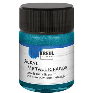 KREUL Acryl Metallicfarbe Petrol 50 ml