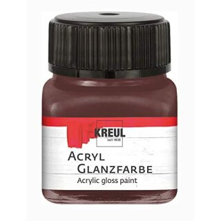 KREUL Acryl Glanzfarbe Dunkelbraun 20 ml