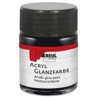 KREUL Acryl Glanzfarbe Schwarz 50 ml