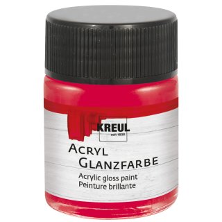KREUL Acryl Glanzfarbe Dunkelrot 50 ml