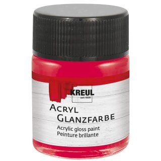 KREUL Acryl Glanzfarbe Dunkelrot 50 ml