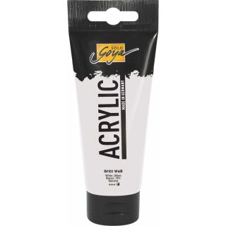 SOLO GOYA Acrylic Weiss 100 ml Tube