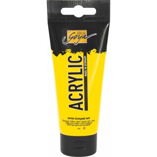 SOLO GOYA Acrylic Echtgelb hell 100 ml Tube