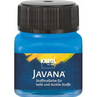 KREUL Javana Stoffmalfarbe für helle und dunkle Stoffe Blau 20 ml