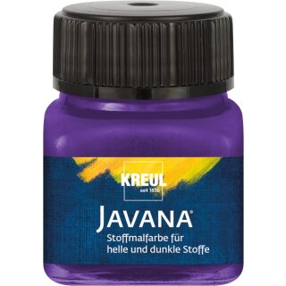 KREUL Javana Stoffmalfarbe für helle und dunkle Stoffe Violett 20 ml