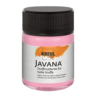 KREUL Javana Stoffmalfarbe für helle Stoffe Leuchtrosa 50 ml