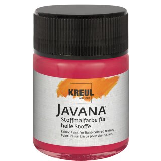 KREUL Javana Stoffmalfarbe für helle Stoffe Rubinrot 50 ml