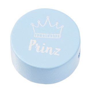 Schnulli-Scheibe Prinz 20 x 10 mm, hellblau, Btl. &agrave; 2 St.