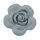 Schnulli-Silikon Rose 4 cm, grau, Btl. &agrave; 2 St.