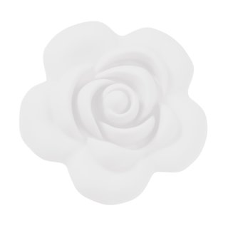 Schnulli-Silikon Rose 4 cm, weiss, Btl. &agrave; 2 St.