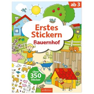 Erstes Stickern Bauernhof