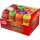 Papierbast- Displaybox -bunt sortiert- 24 Stück, 3 Rollen je Farbe      40m pro Docke
8 Farben: rot, hellgrün, cremé, gelb, pink, brombeer, orange, blau