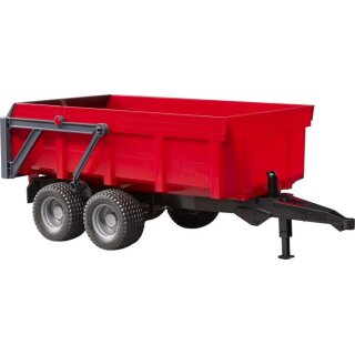 Wannenkippanhänger mit Automatikrückwand (rot)