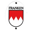 FRANKEN mit Wappen Aufkleber oval