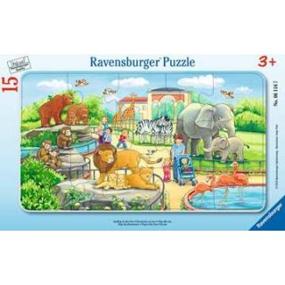 Ausflug in den Zoo, 15 T. Rahmenpuzzles