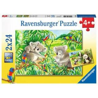 Süße Koalas und Pandas, 2 X 24 Teile