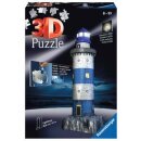 Leuchtturm bei Nacht , 3D Puzzle-Bauwerke