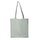 Tragetasche Baumwolle, grau, lange Henkel, 38 x 42 cm, 270 g/m²