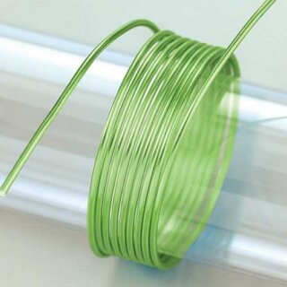 Aludraht eloxiert, hellgrün, , ø 2 mm, 5 m / ~ 42 g