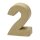 Zahl, , - 2 -, H 5 x B 3,8 x T 2 cm,