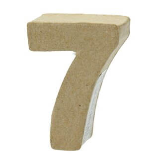 Zahl, , - 7 -, H 5 x B 3,6 x T 2 cm,