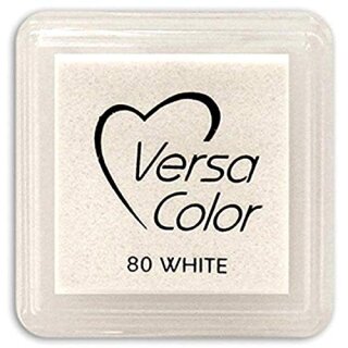Pigmentstempelkissen, weiß, VersaColor mini, 2,5 x 2,5 cm,