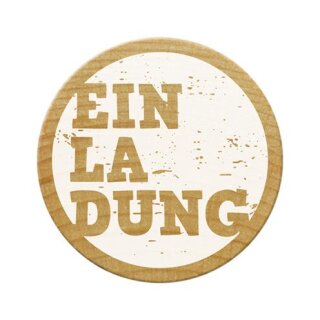 Woodies Stempel, , Einladung, ø 30 mm,