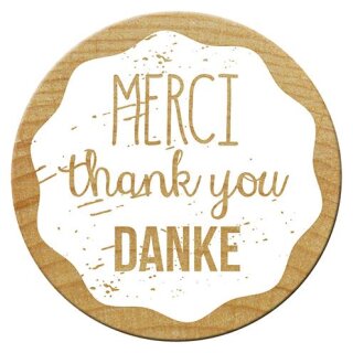 Woodies Stempel – Thema Danke, Holz, 3,4 x 3,4 x 3,5 cm, Holz, Holz, 3,4 x 3,4 x 3,5 cm (ABVK)