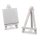 Deko-Mini-Staffelei für Tischkarten, weiß, 1 Stück, Weiße Mini-Staffelei aus Holz für Tischkarten, Bilder etc. Höhe: 11,5cm, Breite 7cm, Tiefe: 5,5cm