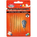 Perlenfädel-Nadeln auf Blisterkarte, 6er Set,