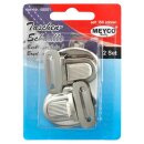 Taschenschnalle, 35 x 30 mm, 2 Set im Blister, silber
