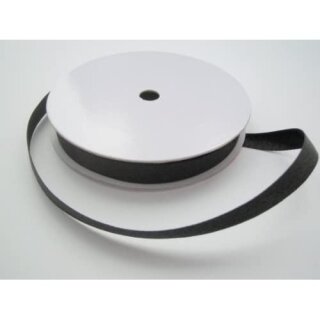Band / Satin / Uni / doppelseitig / 10m, 10 mm schwarz, 1, Rol (Rol)