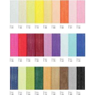 Band / Chiffon / Uni / 10m, 3 mm weiss, 1, Rol (Rol)