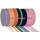 Band / Chiffon / Uni / 10m, 6 mm weiss, 1, Rol (Rol)
