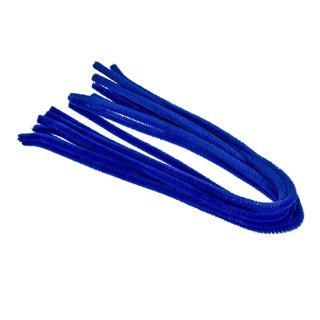 Pfeifenputzer, blau, , ø 8 mm / 50 cm, 10 Stk.
