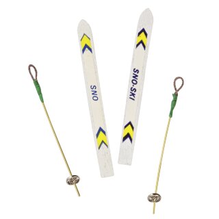 AAO Miniatur-Ski 10cm