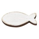 Holz-Fische, 4,5 cm, Btl. à 5 St., weiss