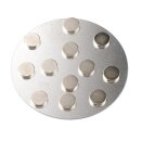 Magnete, , extra stark, ø 10 x 2 mm, 12 Stk.