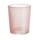Teelichtglas 6,5 x 4,8 x 5,8 cm, rosenholz