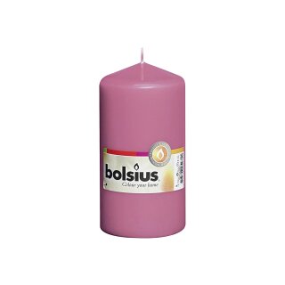 Stumpenkerze 130/68mm cellophaniert, fuchsia