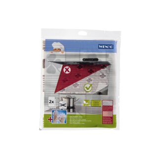 WENKO Flachfilter für Dunstabzugshaube 57x47cm 2Stück